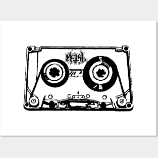 Metal Cassette Tape Posters and Art